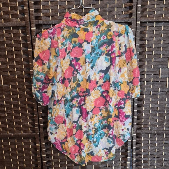 Maeve Multicolor Floral Blouse - Picture 4 of 6
